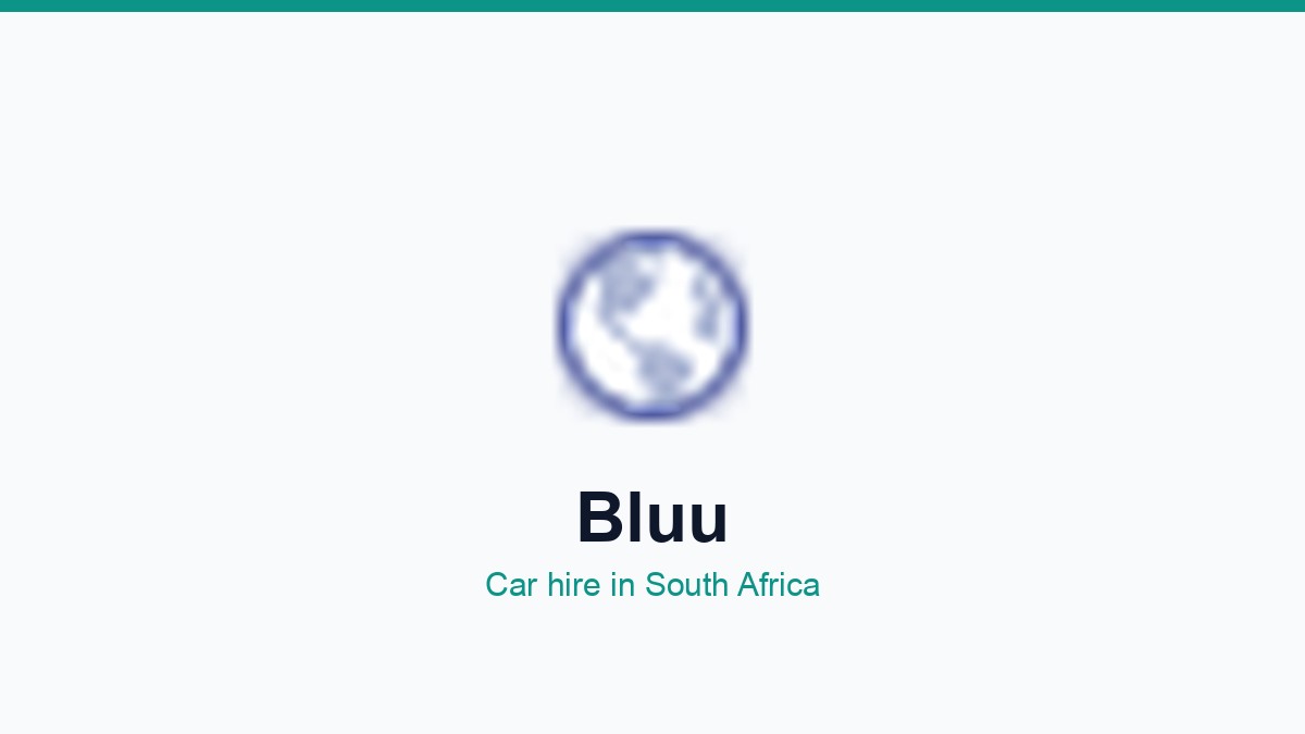Bluu car hire South Africa
