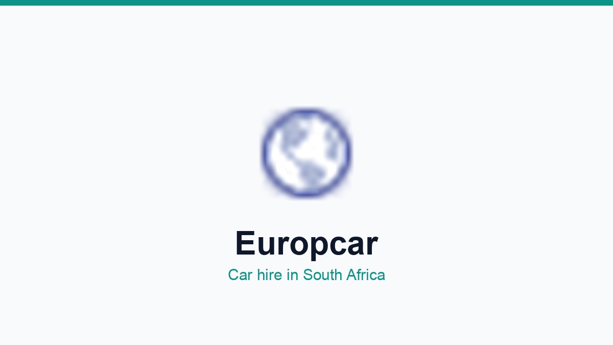 Europcar car hire South Africa