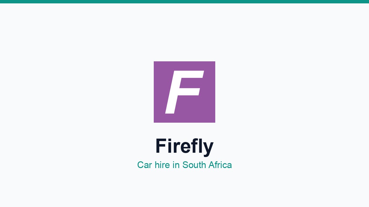 Firefly car hire South Africa